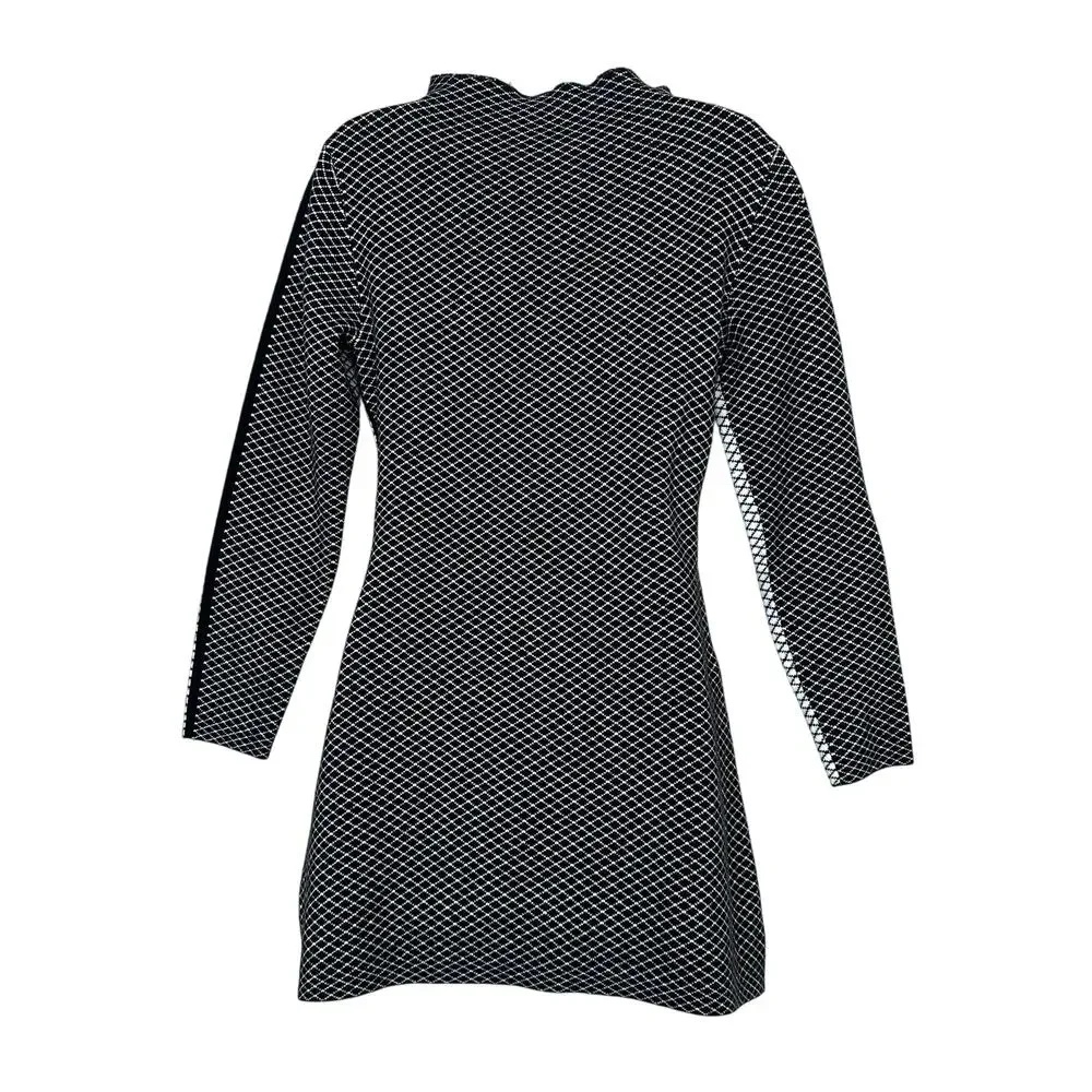 Victor Glemaud Cashmere Mod Mini Dress MEDIUM Checked Sweater Knit Designer $450 - Picture 7 of 10